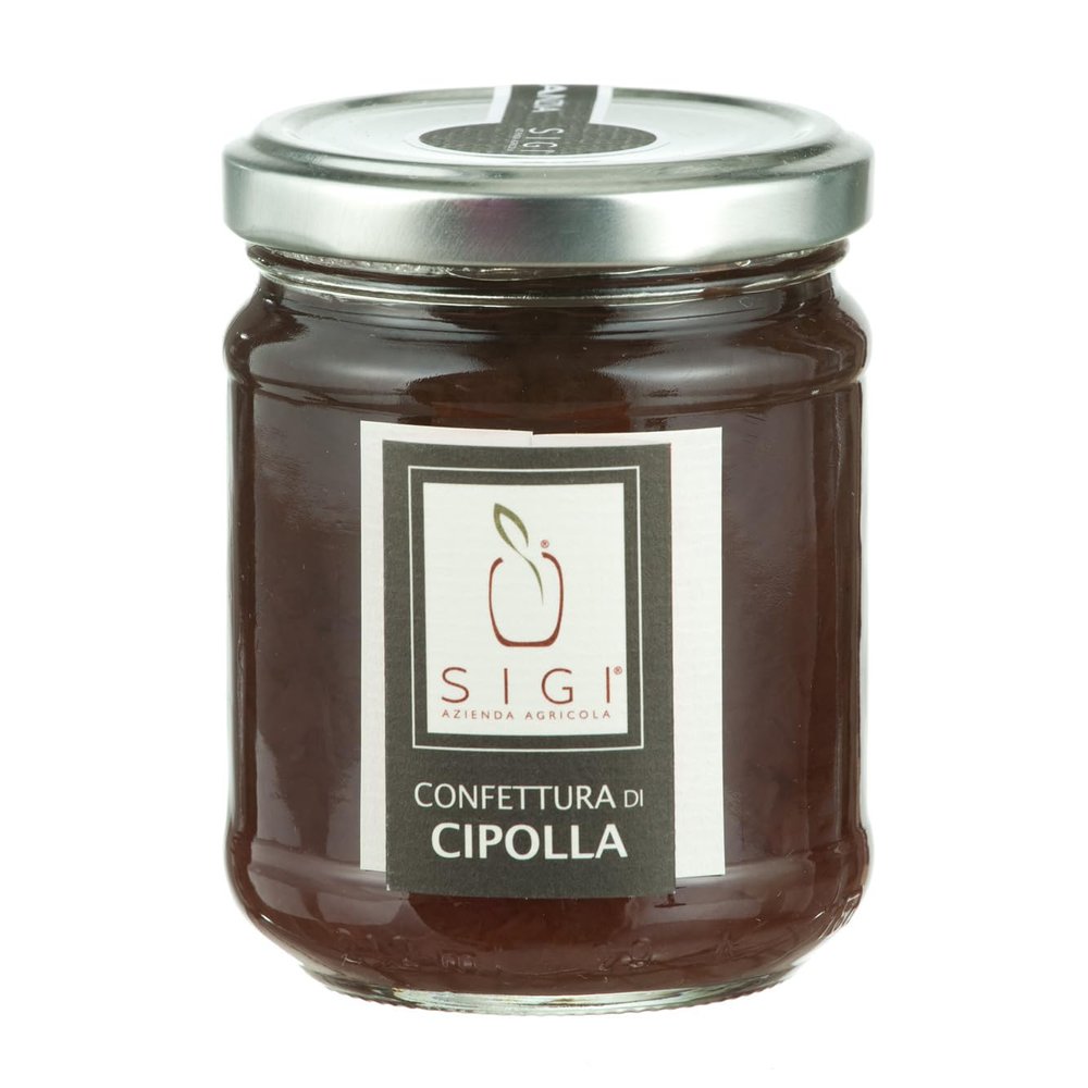 SIGI Azienda Agricola ONION Jam | Free of Food Dyes, Preservatives and Additives | 100% Artisanal and Natural | Handmade and Made in Italy | Jar 110gr.
