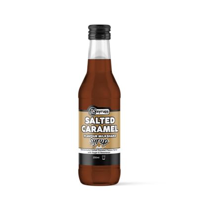 Salted Caramel Flavour milkshake syrup 250ml JB Syrups