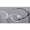 ABETOS Titanium Rimless Reading Glasses for Men Women Frameless Metal Small Rectangular Readers Lightweight Fashion Computer Eyeglasses for Reading, Silver 1.5 view 3