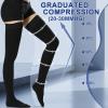 Beister Medical Closed Toe Thigh High Compression Stockings with Silicone Band for Women & Men, Firm 20-30 mmHg Graduated Support for Varicose Veins, Edema, Flight 1 Pair view 3