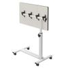 TigerDad Over Bed Table with Wheels Adjustable | Rolling Laptop Table Overbed Desk Hospital Tray Table Sofa Chair Side Table for Home Office (White) view 4