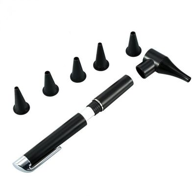Mini Otoscope, Portable Handheld Ear Check 3X Magnifier with 5 Kinds of Otoscope Head, Ear Examination Tool for Doctors Nurses Adults