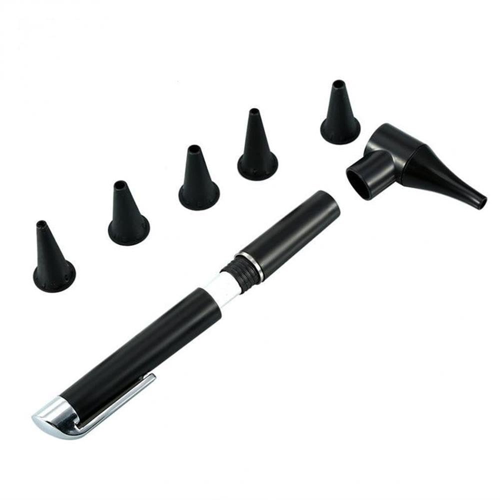 Mini Otoscope, Portable Handheld Ear Check 3X Magnifier with 5 Kinds of Otoscope Head, Ear Examination Tool for Doctors Nurses Adults