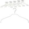 MAWA Set of 50 Space-Saving Non-Slip Hangers for Shirts and Blouses with 360 Rotating Hook Non-Slip Coating 45cm White view 1