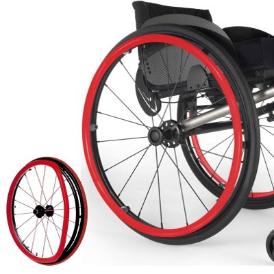 ALSUP Wheelchair Push Rim Covers, 1 Pair Silicone Wheelchair Hand Push Cover, Rear Wheel Grips Cover, Wheelchair Accessories,Color F,22 inch