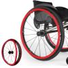 ALSUP Wheelchair Push Rim Covers, 1 Pair Silicone Wheelchair Hand Push Cover, Rear Wheel Grips Cover, Wheelchair Accessories,Color F,22 inch view 1