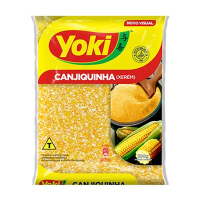 Yoki Canjiquinha (Xerem) 500g | Yellow Corn Grits 500g | Main Incredients for Many Brazilian Dishes (Canjiquinha Xerm, 1 Pack)