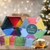 Assorted Tea Gift Set Hamper Box - 60 Individually Wrapped Bags Selection of Fruit Hibiscus English Breakfast Herbal Green Aromas. Afternoon Tea Gift for Mothers Day view 2