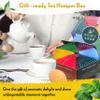 Assorted Tea Gift Set Hamper Box - 60 Individually Wrapped Bags Selection of Fruit Hibiscus English Breakfast Herbal Green Aromas. Afternoon Tea Gift for Mothers Day view 4