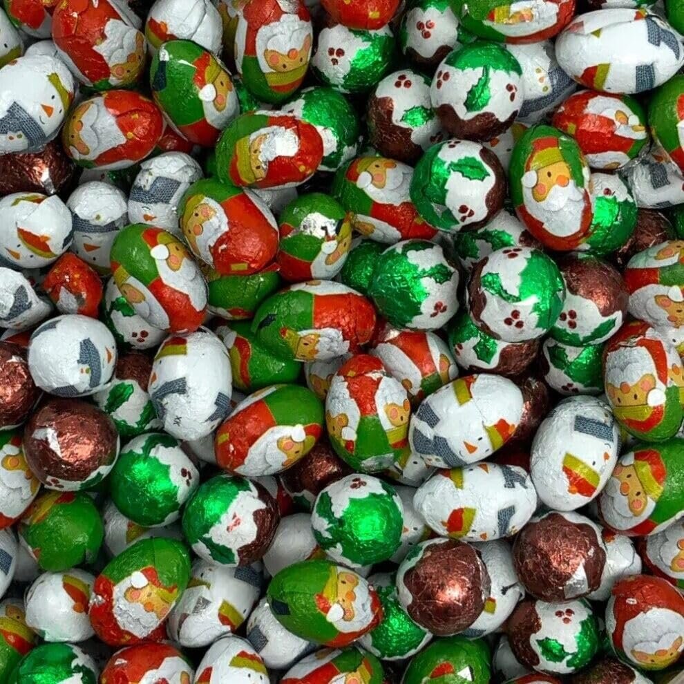 Christmas Pick N Mix Sweets - Reindeer, Christmas Trees, Elves, Penguins, Snowy Mix, SnowFlex (Mini milk chocolate ball, 200g)