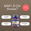 Zipvit Lions Mane Supplement 2000mg with B1, B5 & Black Pepper, 4 Months Supply, Lions Mane Mushroom 15:1 Extract, Supports Mental Performance, 120 Vegan Tablets view 2