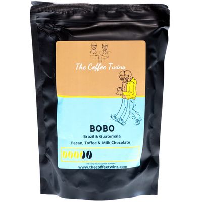 The Coffee Twins - Bobo 1kg - Ethical Speciality Coffee Beans - Freshly Roasted - Brazil Guatemala Blend - Whole Beans - 100% Arabica - Roasted in the UK