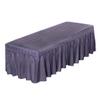 YIUPEDRFG Stylish Massage Cosmetic Table Valance Sheet Cover with Hole Easy to Clean, Smokey Purple 185x70cm, 1Set view 1