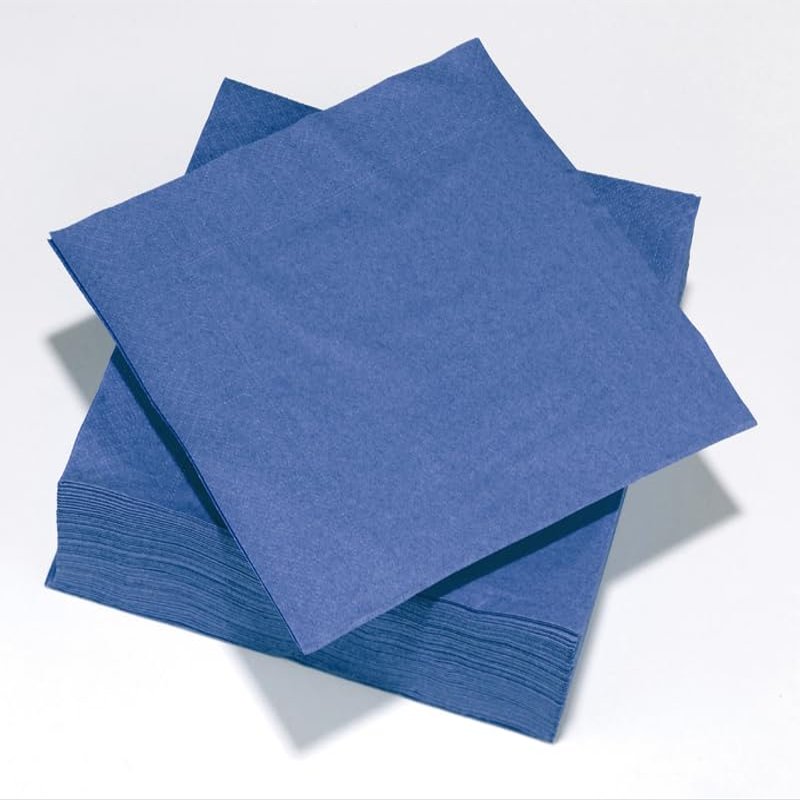 50 Napkins in Wadding 40 x 40 cm 3 V Dark Blue