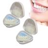 Flipped Warmth 2 Pairs Instant Veneers Snap on Veneers Teeth Dentures Fake Teeth Smile Teeth Covers False Teeth Veneers Top And Bottom Fake Teeth for Women And Men view 1
