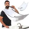 Beard Shaving Catcher Bib with Two Hooks Family's Beard Apron Adjustable Beard Shaving Cape for Shaving & Hair Clippings Keep Hair & Beard Off Clothes and Floor view 1