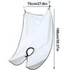 Beard Shaving Catcher Bib with Two Hooks Family's Beard Apron Adjustable Beard Shaving Cape for Shaving & Hair Clippings Keep Hair & Beard Off Clothes and Floor view 2