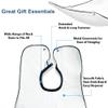 Beard Shaving Catcher Bib with Two Hooks Family's Beard Apron Adjustable Beard Shaving Cape for Shaving & Hair Clippings Keep Hair & Beard Off Clothes and Floor view 3