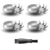 4 Pack Shaver Replacement Blades Compatible with Pitbull Shaver Gold PRO & Silver - Pitbull Shaver Replacement Blade, Enhanced Pitbull Shaver Replacement Heads for Superior Shaving view 1