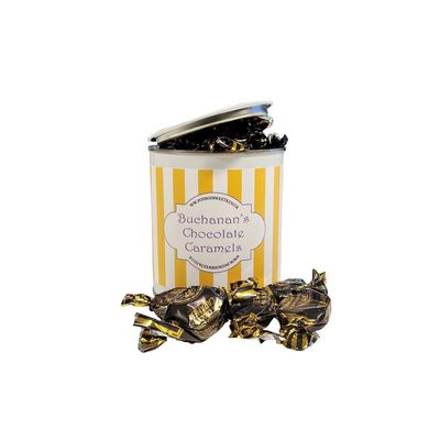 250g Paint Pot Tin of Chocolate Caramel Toffees