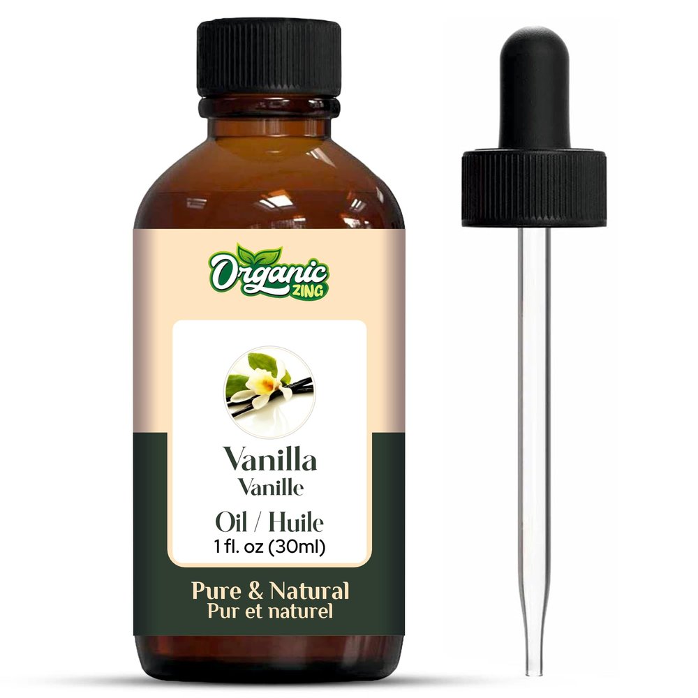 Organic Zing Vanilla (Vanilla Planifolia) Oil | Pure & Natural Essential Oil for Aroma, Diffusers, Skincare & Massage- 30ml/1.01fl oz