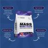 Out Angled Method Mass Gainer Powder, Strawberry Cream 6kg 100 Scoops | High Calorie Whey Protein Powder Weight Gainer for Muscle Growth view 3