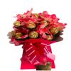 Christmas Chocolate Lindor Gift Box Hamper Bouquet Roses Flowers Red Pink Cadbury White Purple Gold Caramel Dark White Candy Sweets Reeces (Medium) view 1