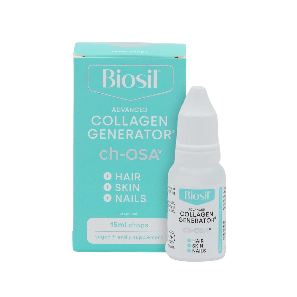 Biosil Collagen Generator - 15 mL Drops - with Patented ch-OSA Complex - Generates & Protects Your Own Collagen - GMO Free - 30-Day Supply