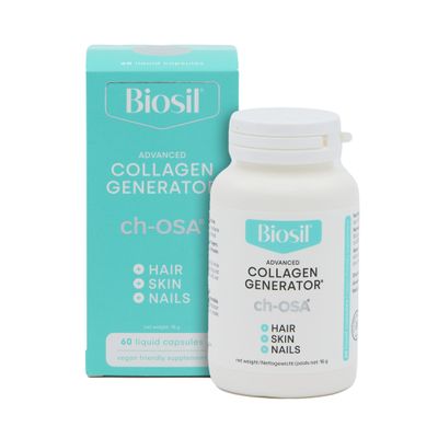 Biosil Collagen Generator - 60 Liquid Capsules - with Patented ch-OSA Complex - Generates & Protects Your Own Collagen - GMO Free - 30-Day Supply