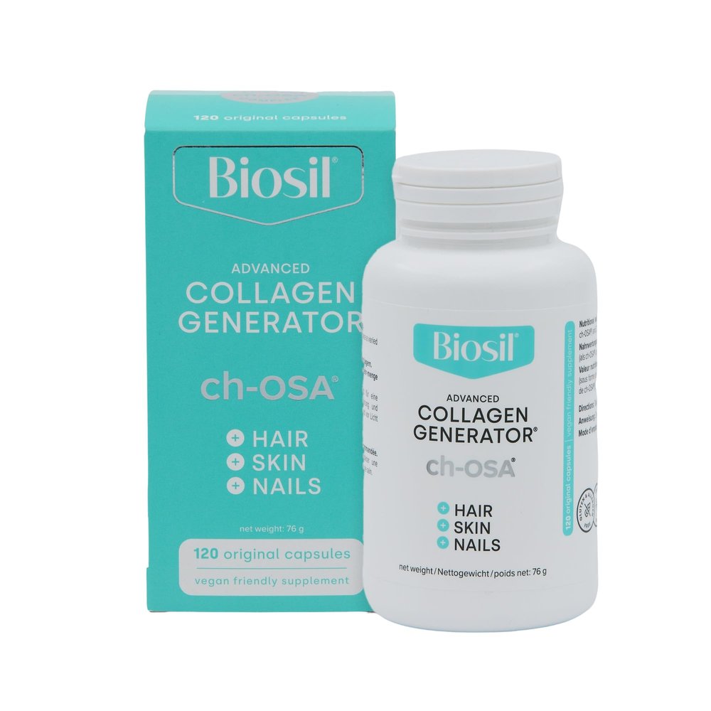 Biosil Collagen Generator - 120 Capsules - with Patented ch-OSA Complex - Generates & Protects Your Own Collagen - GMO Free - 60-Day Supply