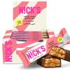 NICKS Keto Protein Bar Peanut Butter, 15 g Protein, 214 Calories, Low Carb Chocolate Snacks No Added Sugar Gluten Free (12 x 50 g) view 1