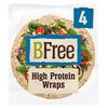 BFree High Protein Wraps 168g Gluten Free Wheat Free Dairy Free Vegan Friendly High in Fibre 4 Wraps in a Pack view 1