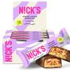 NICKS Keto Protein Bar Almond Caramel, 13 g Protein, 201 Calories, Low Carb Chocolate Snacks No Added Sugar Gluten Free (12 x 50 g) view 1