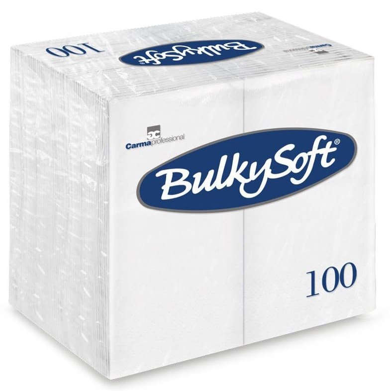 Bulky Soft White 2ply Napkins 2000 x 40cm x 40cm / 8 fold (32042)