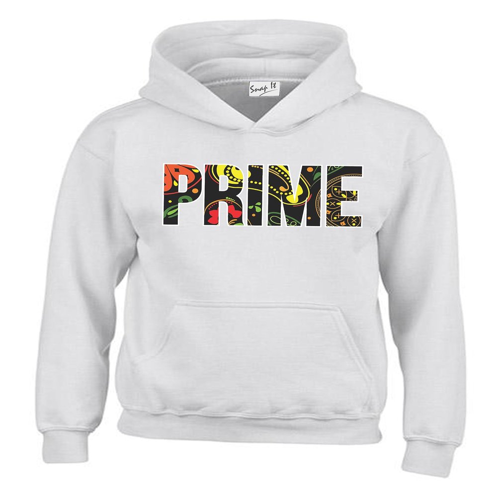 Snapit Funny Printed Prime Drink Hydration Flavour Logan Paul KSI kids Hoodies White
