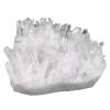 mookaitedecor Natural Clear Quartz Healing Crystal Cluster Druzy Geode Stone, White Raw Energy Crystal Gift Rock Mineral Collection Reiki Gemstone Specimen Home Decor(Approx 156-210g), Length 53-73mm view 1