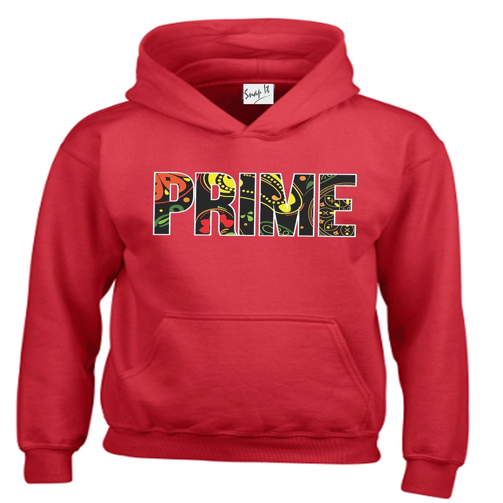 Snapit Funny Printed Prime Drink Hydration Flavour Logan Paul KSI kids Hoodies Red