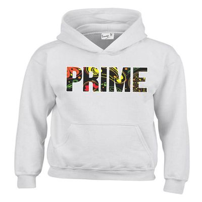 Snapit Funny Printed Prime Drink Hydration Flavour Logan Paul KSI kids Hoodies White