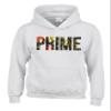 Snapit Funny Printed Prime Drink Hydration Flavour Logan Paul KSI kids Hoodies White view 1