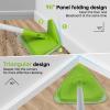 Wall & Baseboard Cleaner Mop Tool with 82'' Long Handle, 360 Degree Rotating 3-in-1 Ceiling Cleaning Tool Duster for Cleaning Painted Walls, Window, Floor, 6 Replacement Microfiber Chenille Pads view 2