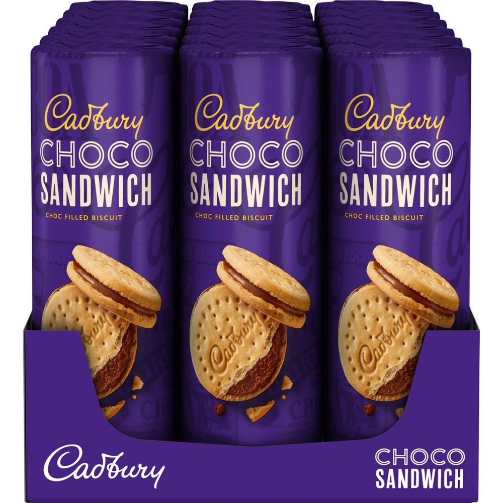 Cadbury Chocolate Sandwich Biscuits 260g (Pack of 18)
