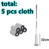 Squeeze Flat Cutting Mop Hands Free For Wash Floor Household Kitchen Floors Cleaning (1mop 5 Cloth) view 2