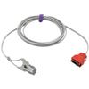 skmeditec Compatible with Masimo SpO2 Sensor Direct-Connect Probe, 9.8 FT Vet Clip Cable with 20 Pins Red Connector, Replacement Cord with Chip view 4