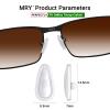 Mryok 6 Pairs Replacement Nosepiece Nosepad for Oakley Tincup Carbon OX5094 Glass view 2