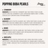 INSPIRE FOOD Bubble Tea Pearl Set - 4-Pack Popping Boba Fruit Pearls | Strawberry, Mango, Green Apple, Blueberry | Tapioca Pearls 100% vegan and gluten-free, without artificial colorings, 100g each view 3