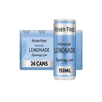 FEVER-TREE Light Premium Lemonade 6x150ml (Pack of 4, Total 24 Cans)
