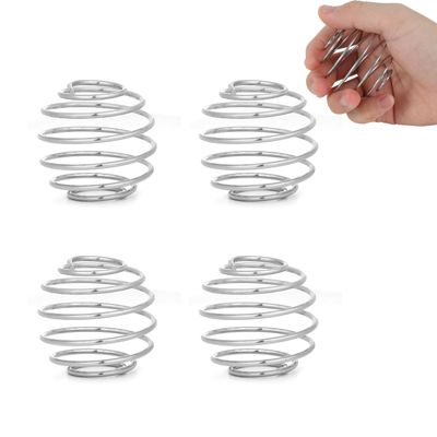 BETUFIARY 4 Pcs 2.1-Inch Large Size Shaker Balls for Protein Shakes,Milkshake and Salad Dressing,Stainless Steel Shaker Ball,Blender Ball Replacement