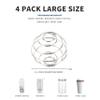 BETUFIARY 4 Pcs 2.1-Inch Large Size Shaker Balls for Protein Shakes,Milkshake and Salad Dressing,Stainless Steel Shaker Ball,Blender Ball Replacement view 2