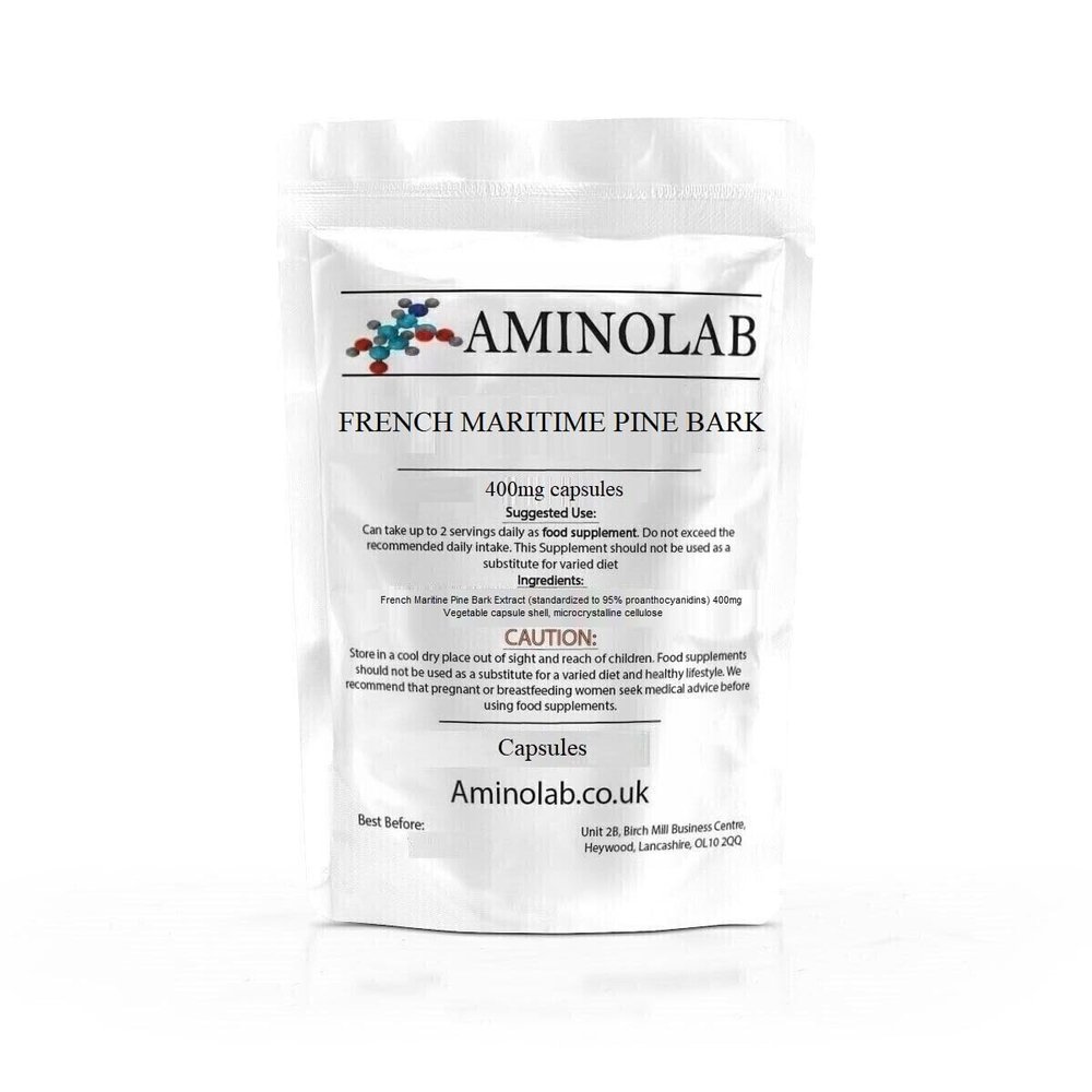 Aminolab - French Maritime Pine Bark 400mg 365 Capsules