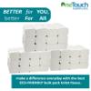 2 Ply Premium Bulk Pack Toilet Tissue Rolls, Soft, Strong and Absorbent Bulk Pack Paper White Dispenser Toilet Paper Fragrance Free Folded 9000 Sheets (250x36) Sheets view 3